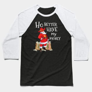 Pimpin Santa Funny Santa Claus Christmas Baseball T-Shirt